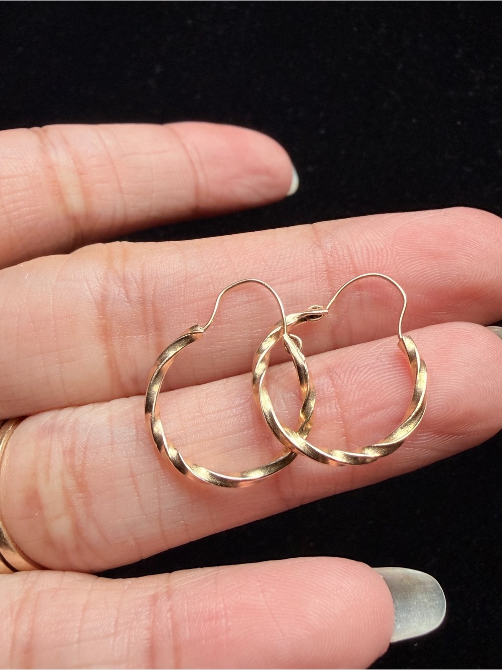 Gold-Tone Twisted Hoop Earrings - Women's Jewelry